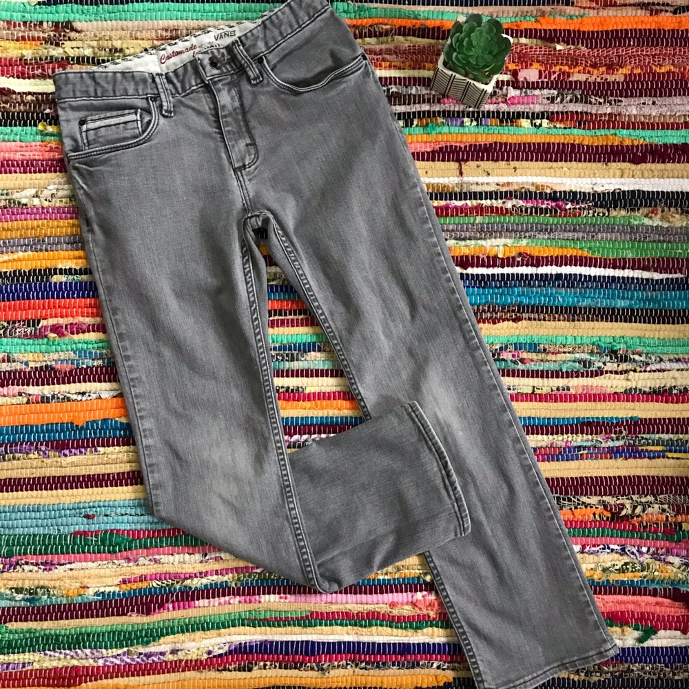 Vans ~ Slim fit straight leg grey jeans